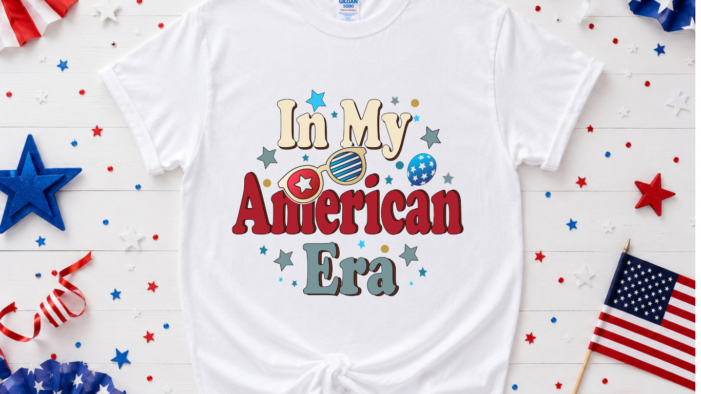 IN MY AMERICAN ERA 4TH JULY DTF TRANSFER